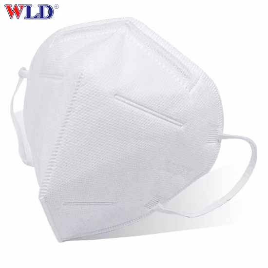 DHL Shipping 50PCS Caixa Dobrável Kn95 Máscara N95 Reutilizável Máscara Protetora Boca Máscaras Faciais 95% Filtração Anti-Poeira Branco